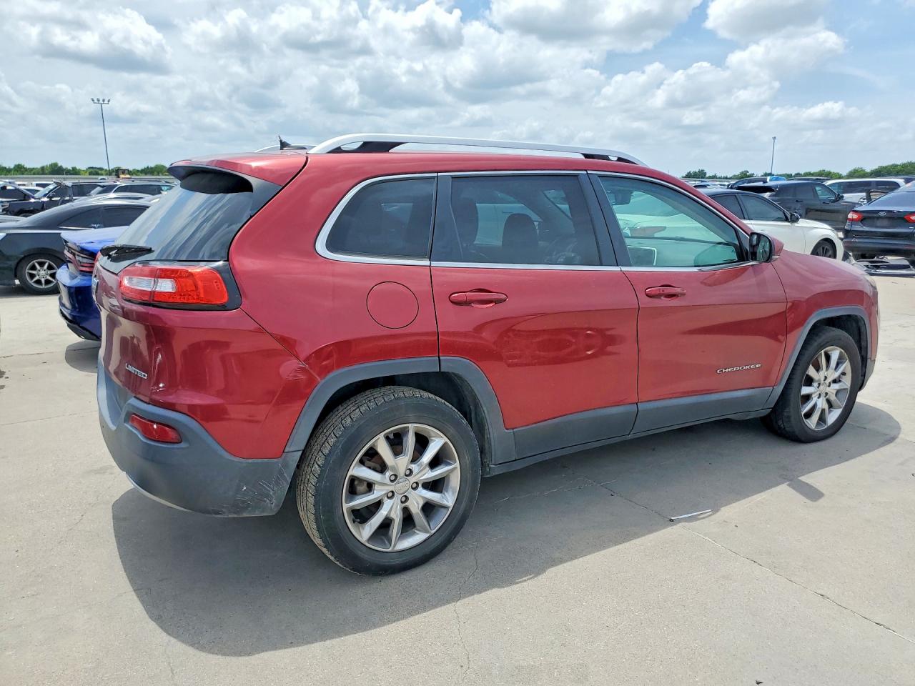 2014 Jeep Cherokee Limited Maroon vin: 1C4PJLDB9EW113636