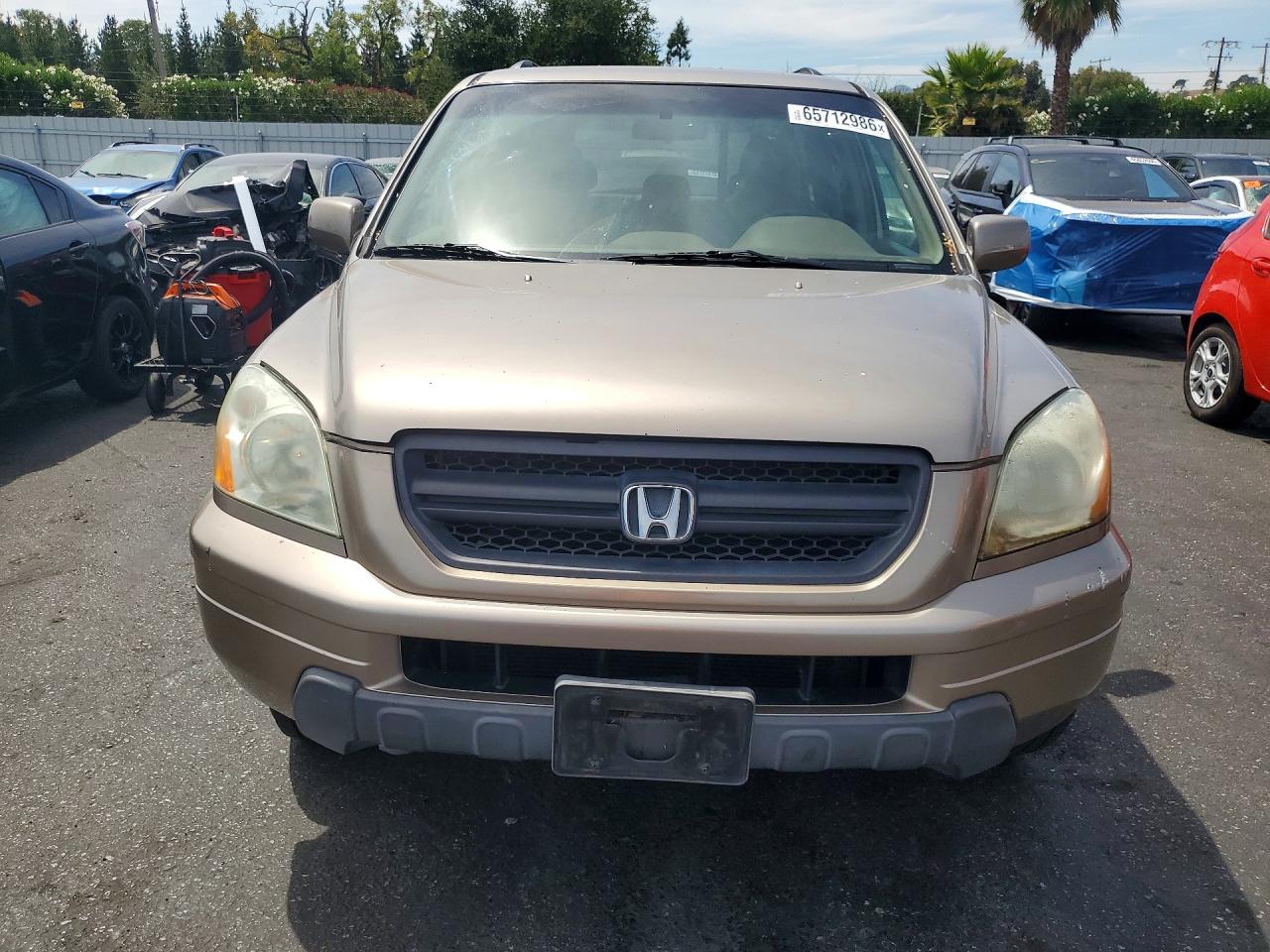 2004 Honda Pilot Ex Brown vin: 2HKYF18464H616678