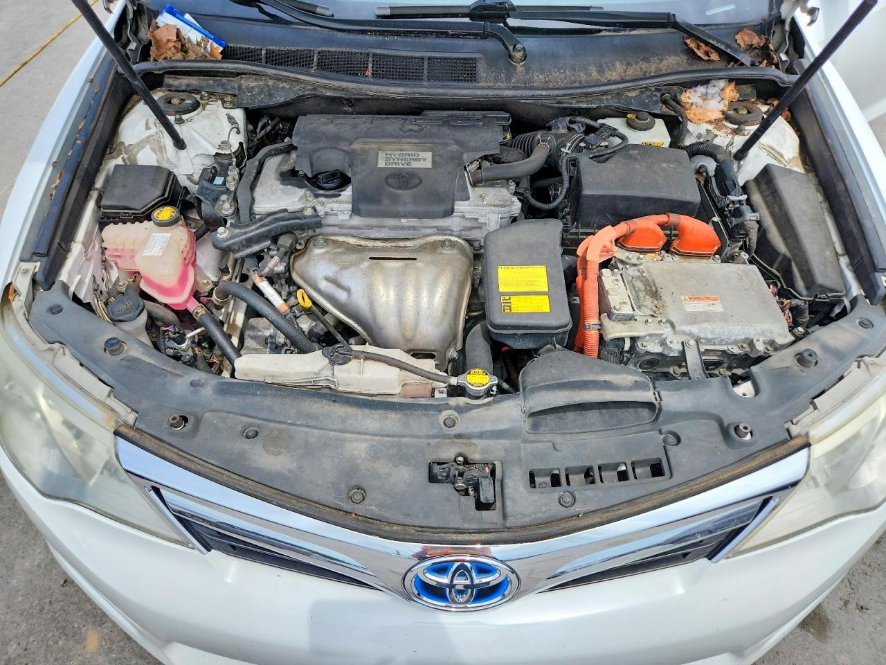 2012 Toyota Camry Hybrid Le White vin: 4T1BD1FK9CU062078