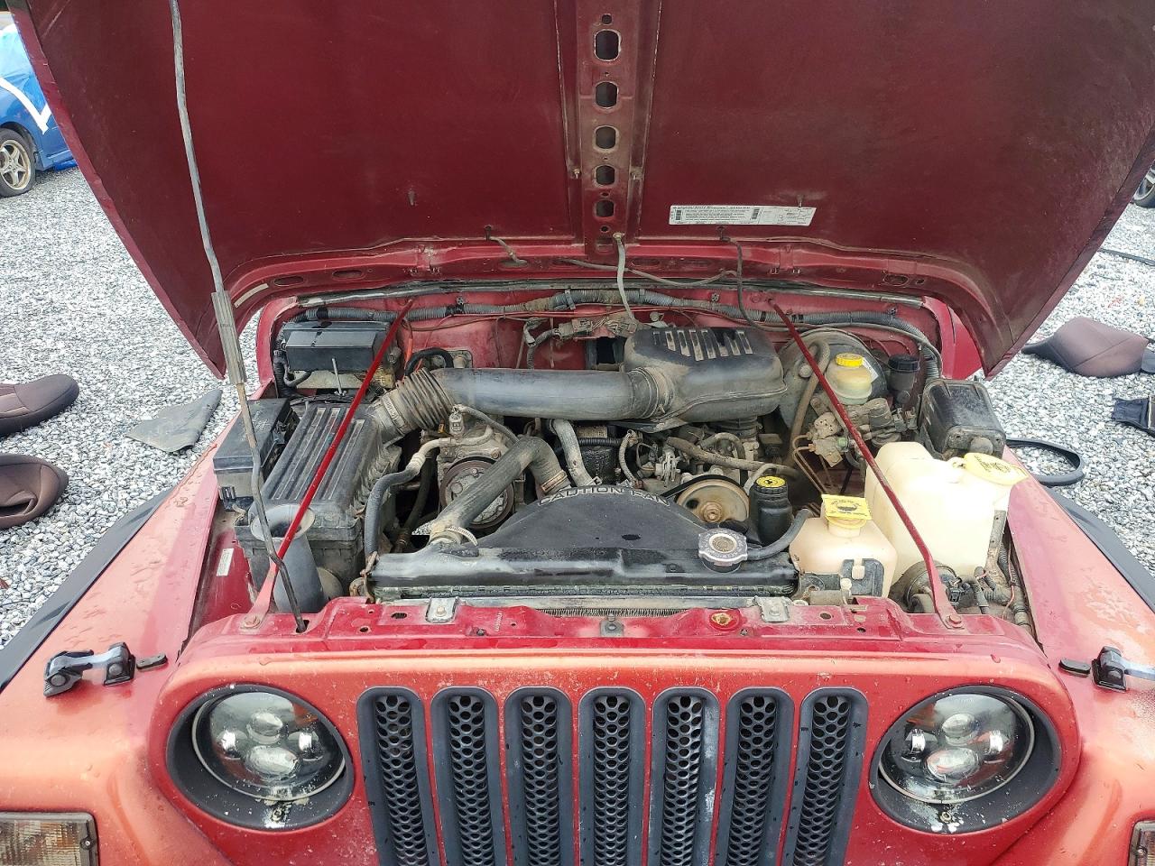 1998 Jeep Wrangler / Tj Se Burgundy vin: 1J4FY29P7WP752173
