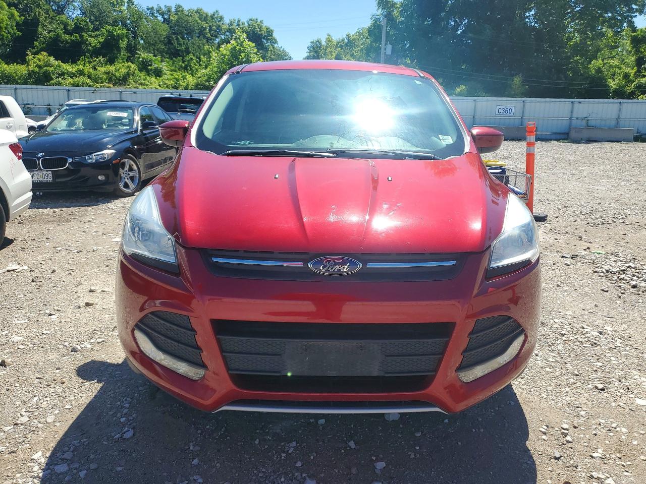 2014 Ford Escape Se Red vin: 1FMCU0GX8EUB98147
