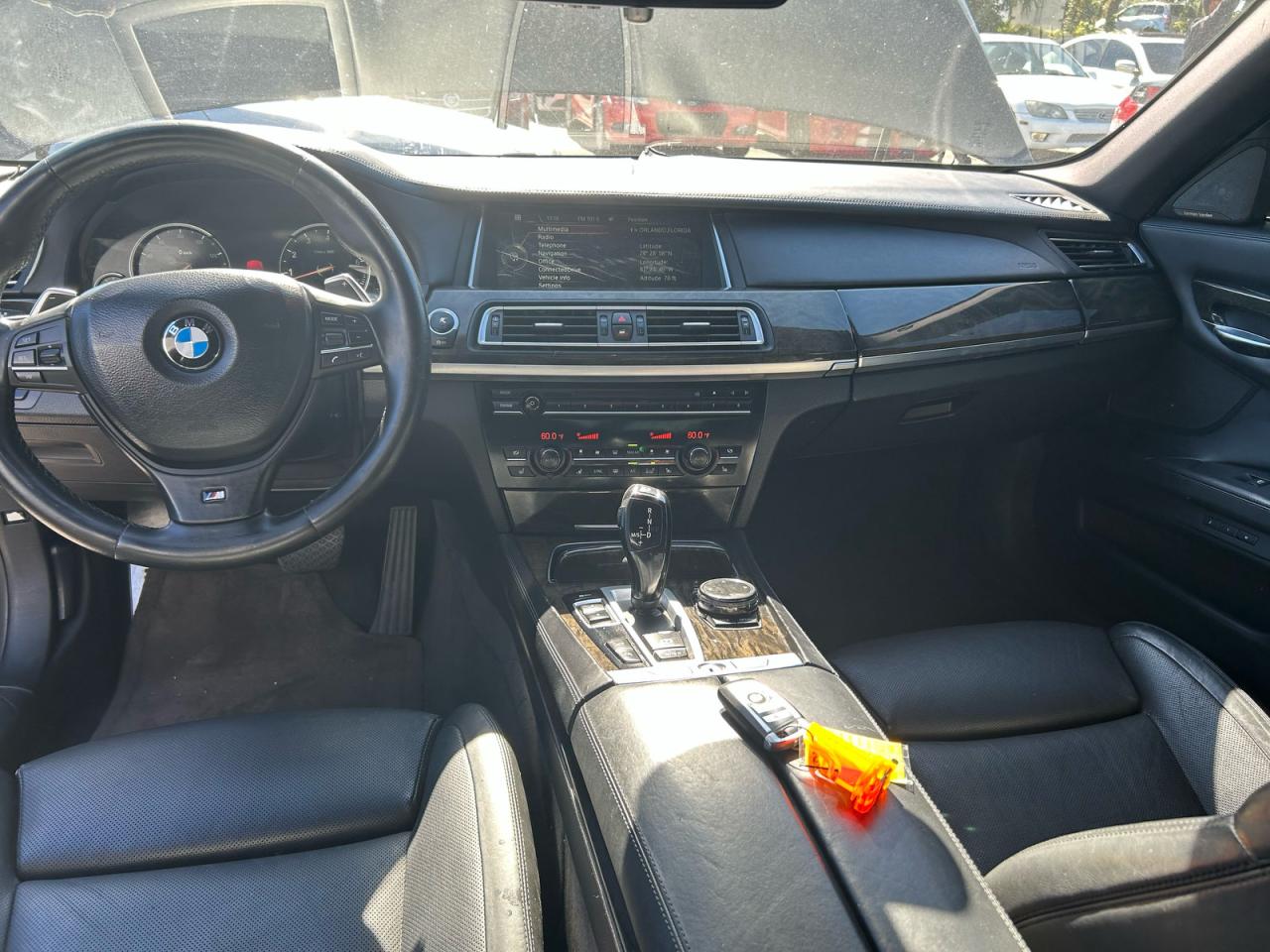 2014 Bmw 750 Li Black vin: WBAYE8C5XED134439