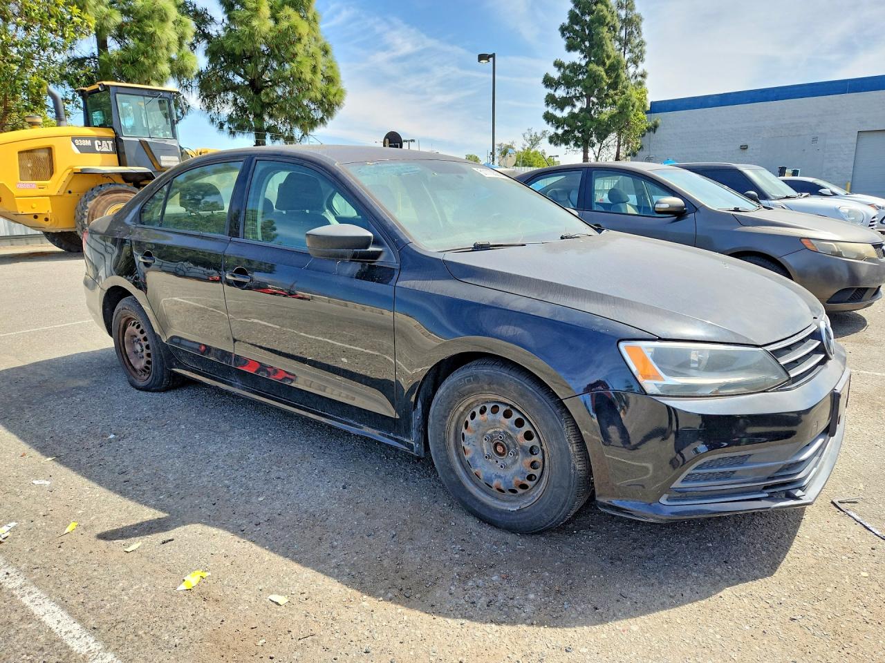 2015 Volkswagen Jetta Base Black vin: 3VW2K7AJ1FM321387
