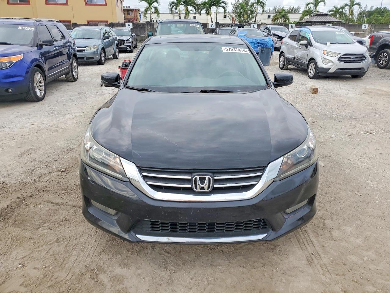 2014 Honda Accord Ex Black vin: 1HGCR2F70EA037460