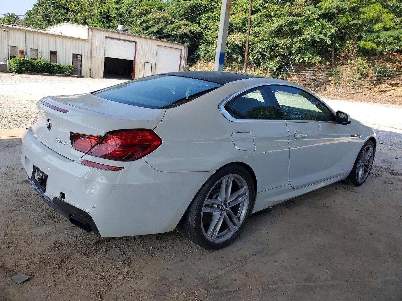 2012 Bmw 650 I White vin: WBALX3C52CDV77530