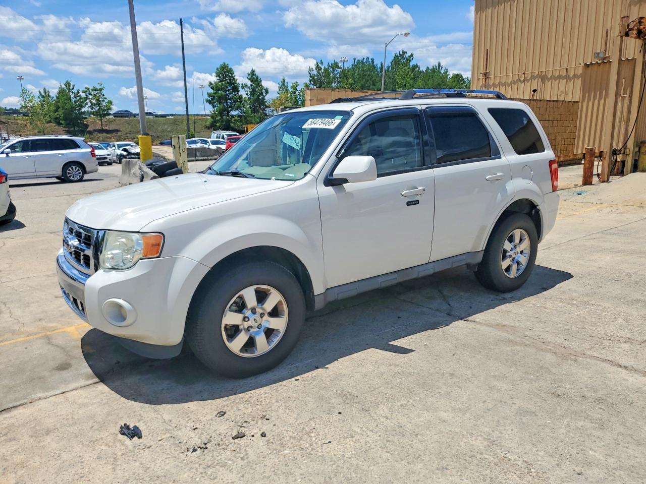 2012 Ford Escape Limited White vin: 1FMCU0EG2CKA24585