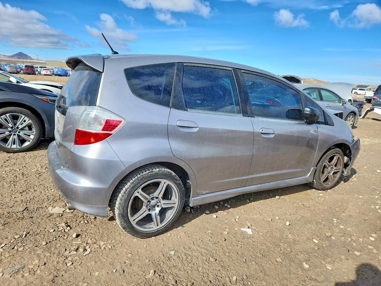 2009 Honda Fit Sport Gray vin: JHMGE88409S010727