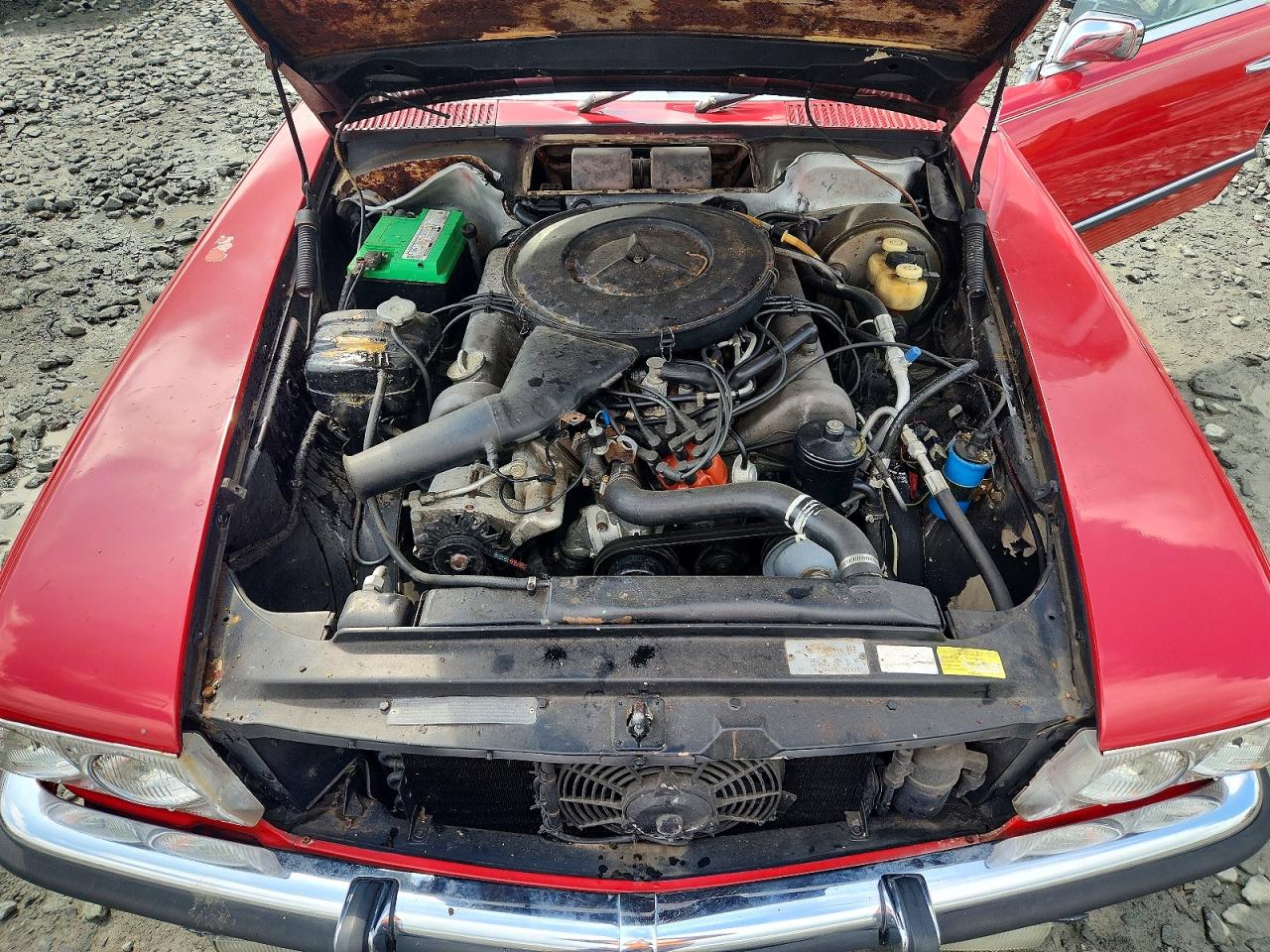 1972 Mercedes-benz 350sl Red vin: 10704412003659