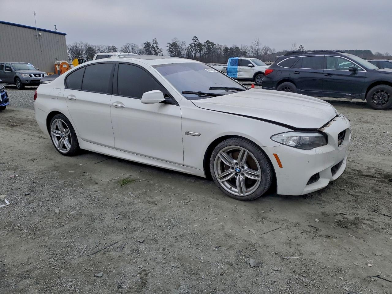 2013 Bmw 550 I White vin: WBAFR9C55DDX81105
