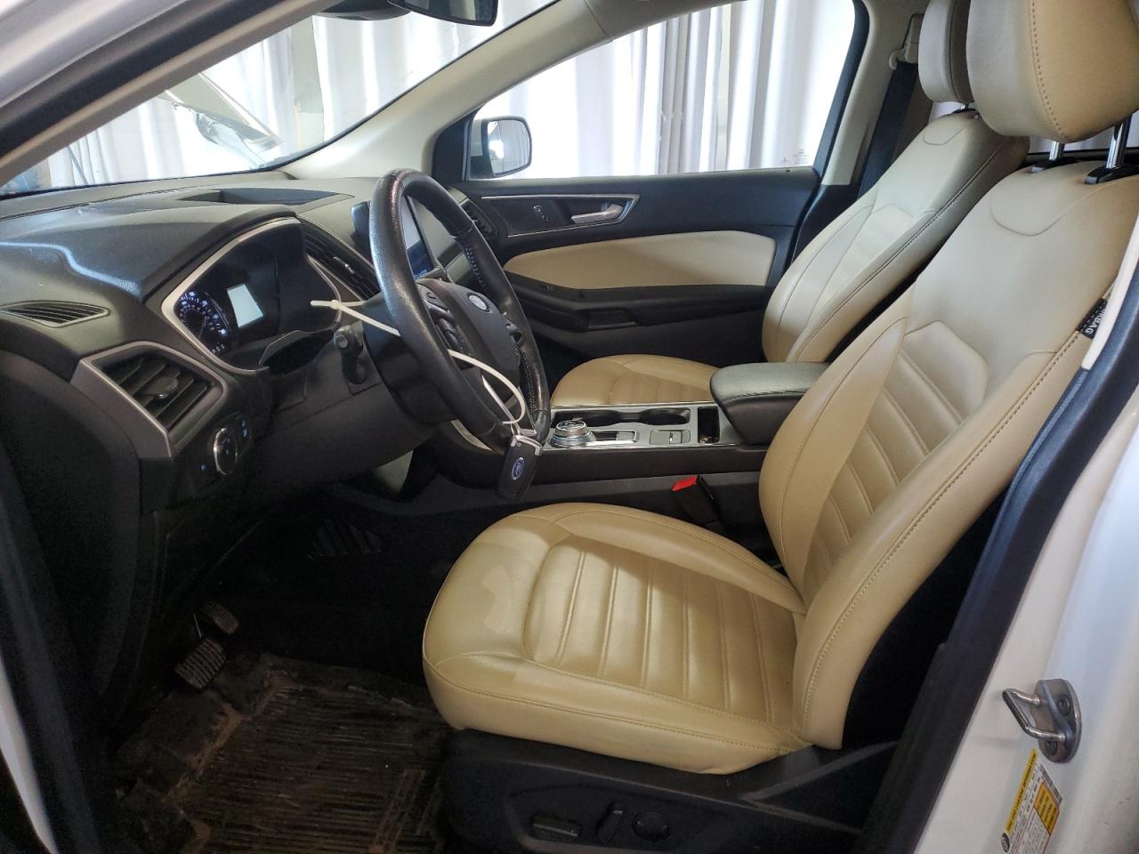 2021 Ford Edge Sel White vin: 2FMPK4J94MBA59369