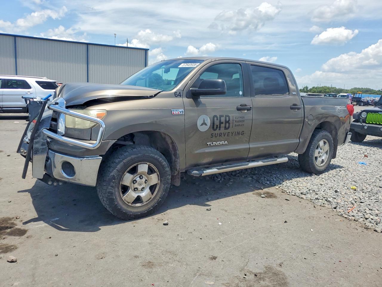 2011 Toyota Tundra Crewmax Sr5 Gray vin: 5TFDW5F19BX201094