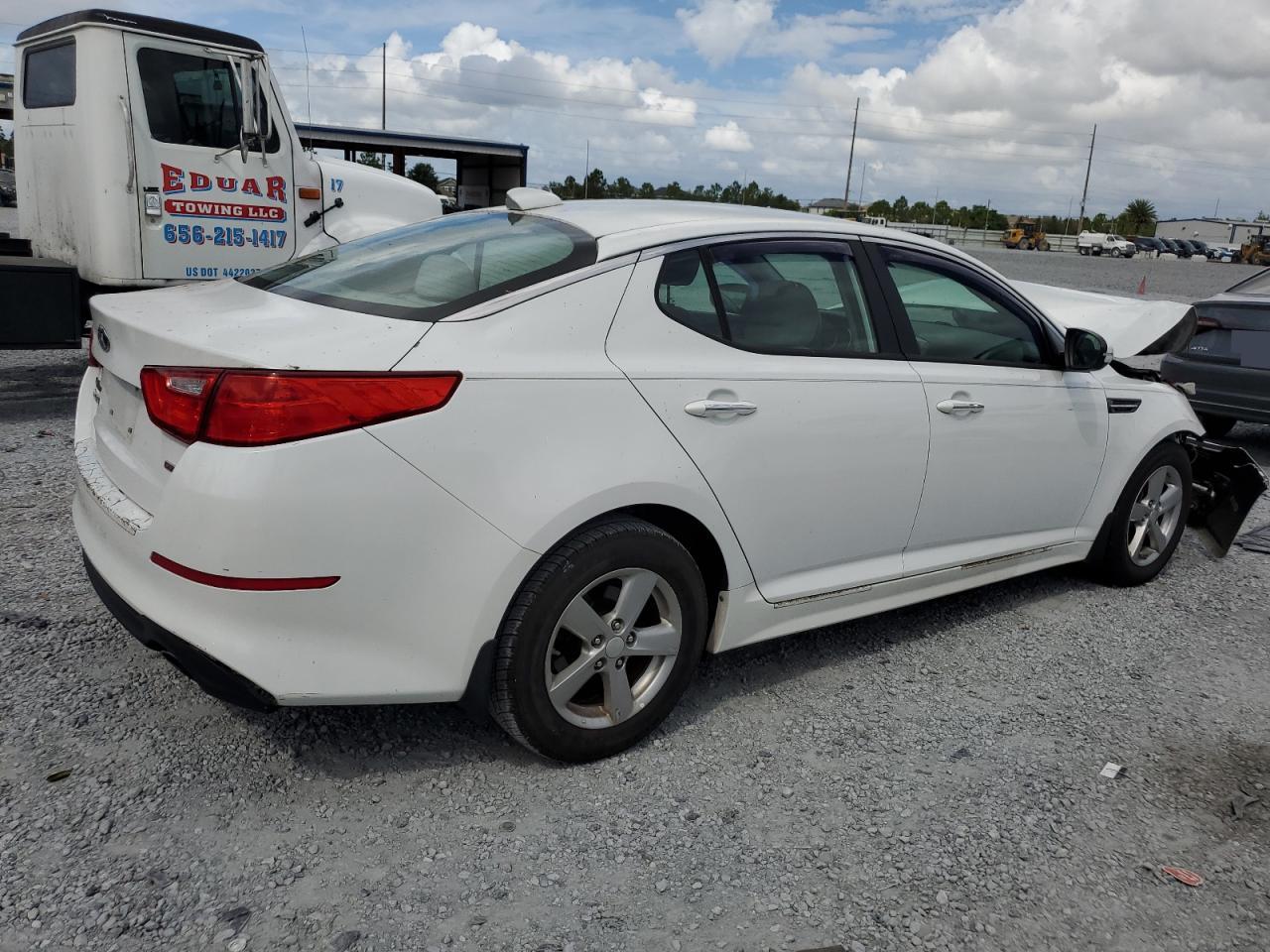 2014 Kia Optima Lx Белый vin: 5XXGM4A76EG323819