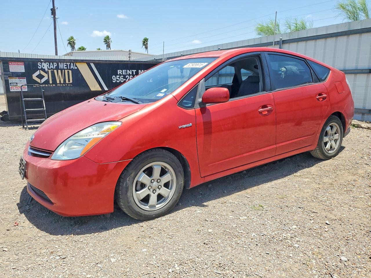 2007 Toyota Prius Base Red vin: JTDKB20U877596395