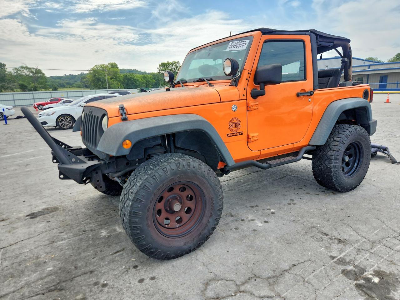 2012 Jeep Wrangler Sport Orange vin: 1C4AJWAG8CL181545