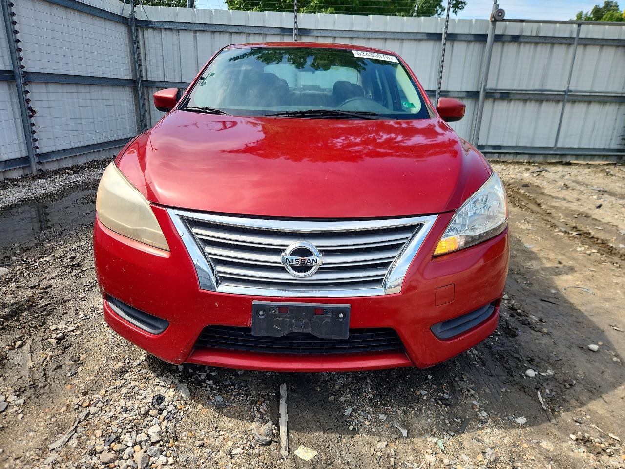 2013 Nissan Sentra S Burgundy vin: 3N1AB7AP8DL662195