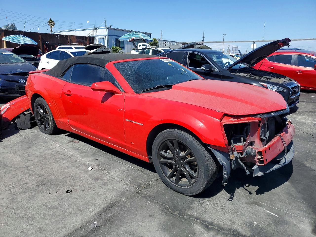 2015 Chevrolet Camaro Lt Красный vin: 2G1FD3D39F9260926