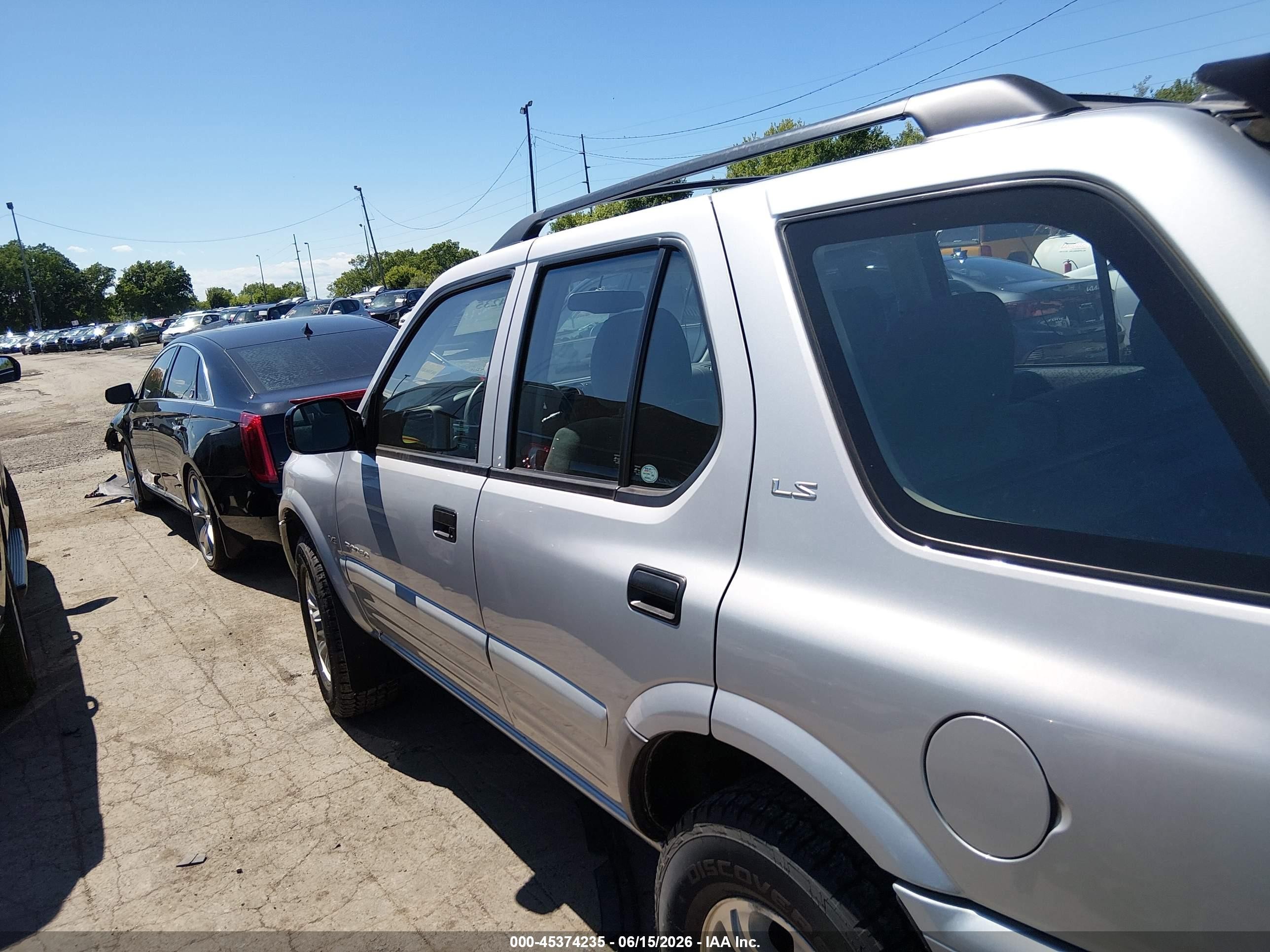 2000 Isuzu Rodeo S/ls/lse Silver vin: 452DM58W2Y4326953
