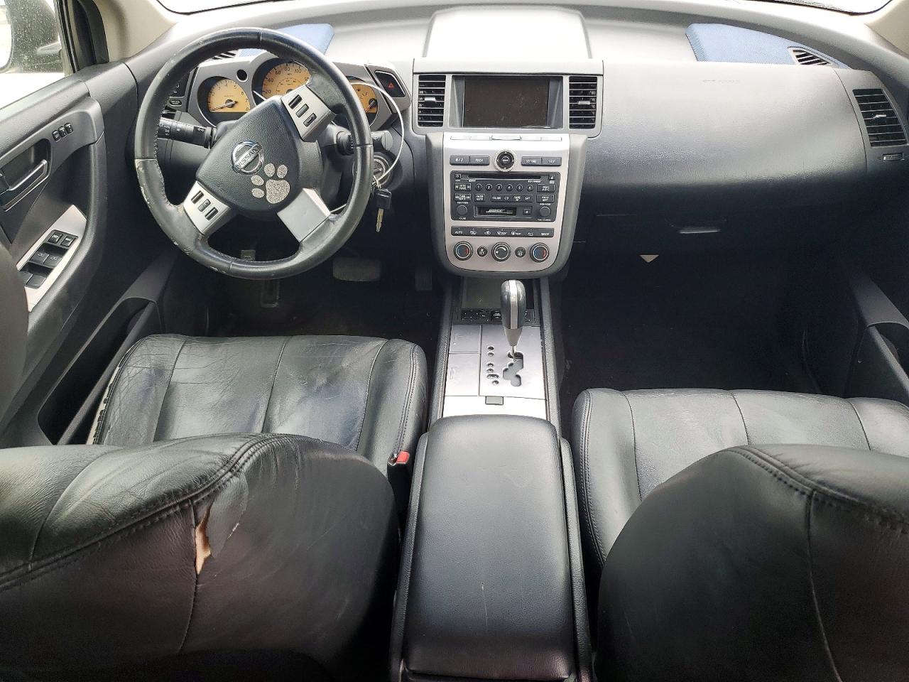 2004 Nissan Murano Sl Black vin: JN8AZ08W34W304692