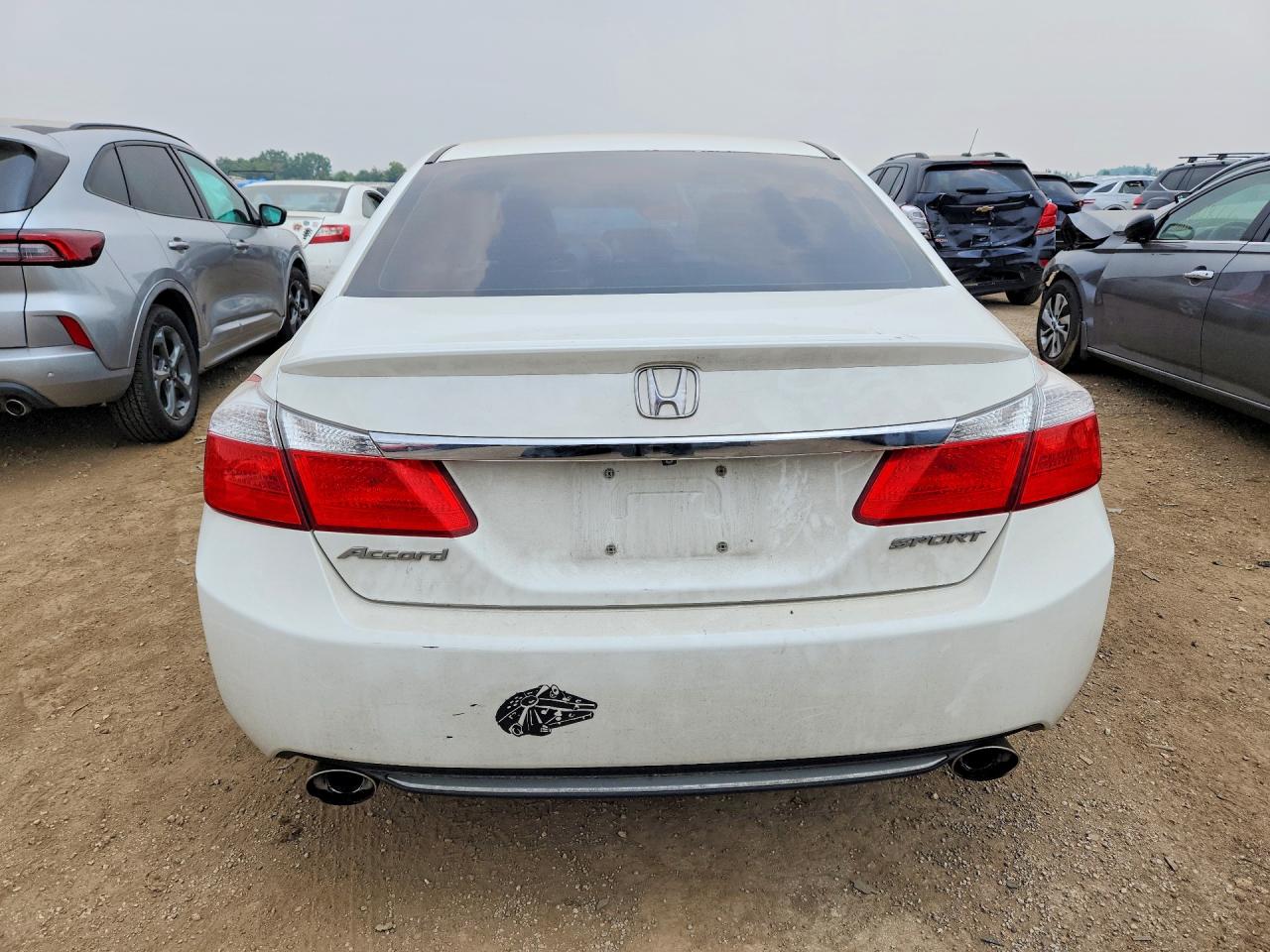 2014 Honda Accord Sport White vin: 1HGCR2F58EA067045