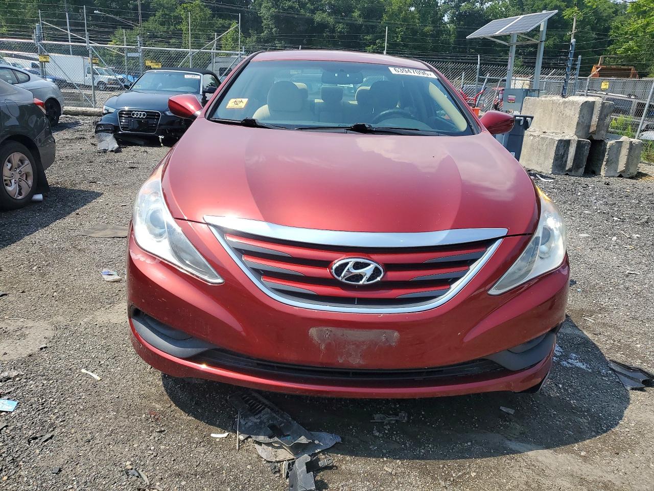 2014 Hyundai Sonata Gls Красный vin: 5NPEB4AC2EH944831