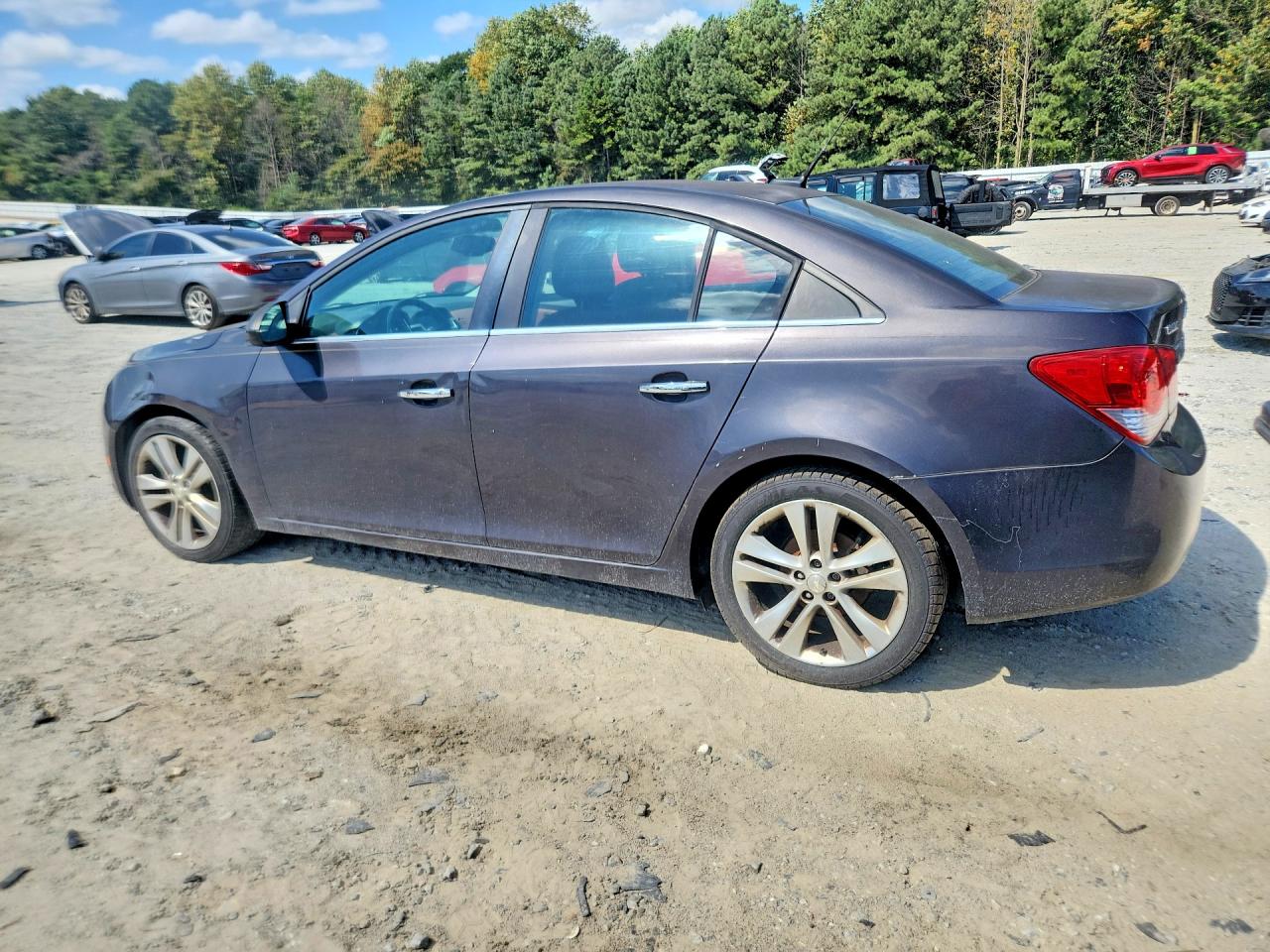 2014 Chevrolet Cruze Ltz Gray vin: 1G1PG5SB2E7305240