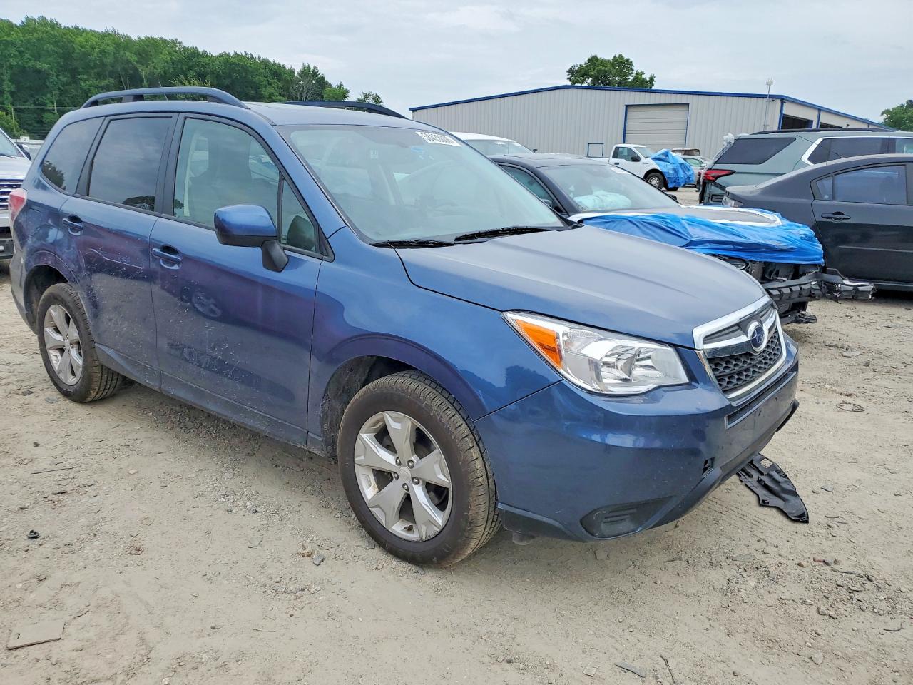 2014 Subaru Forester 2.5i Premium Blue vin: JF2SJAECXEH454734