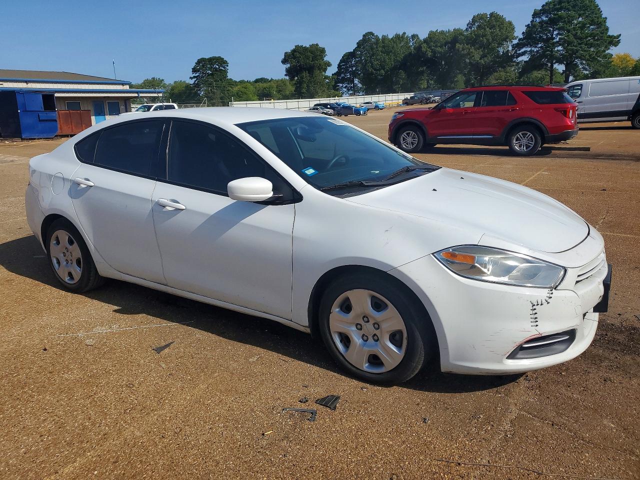 2015 Dodge Dart Se White vin: 1C3CDFAA7FD101974
