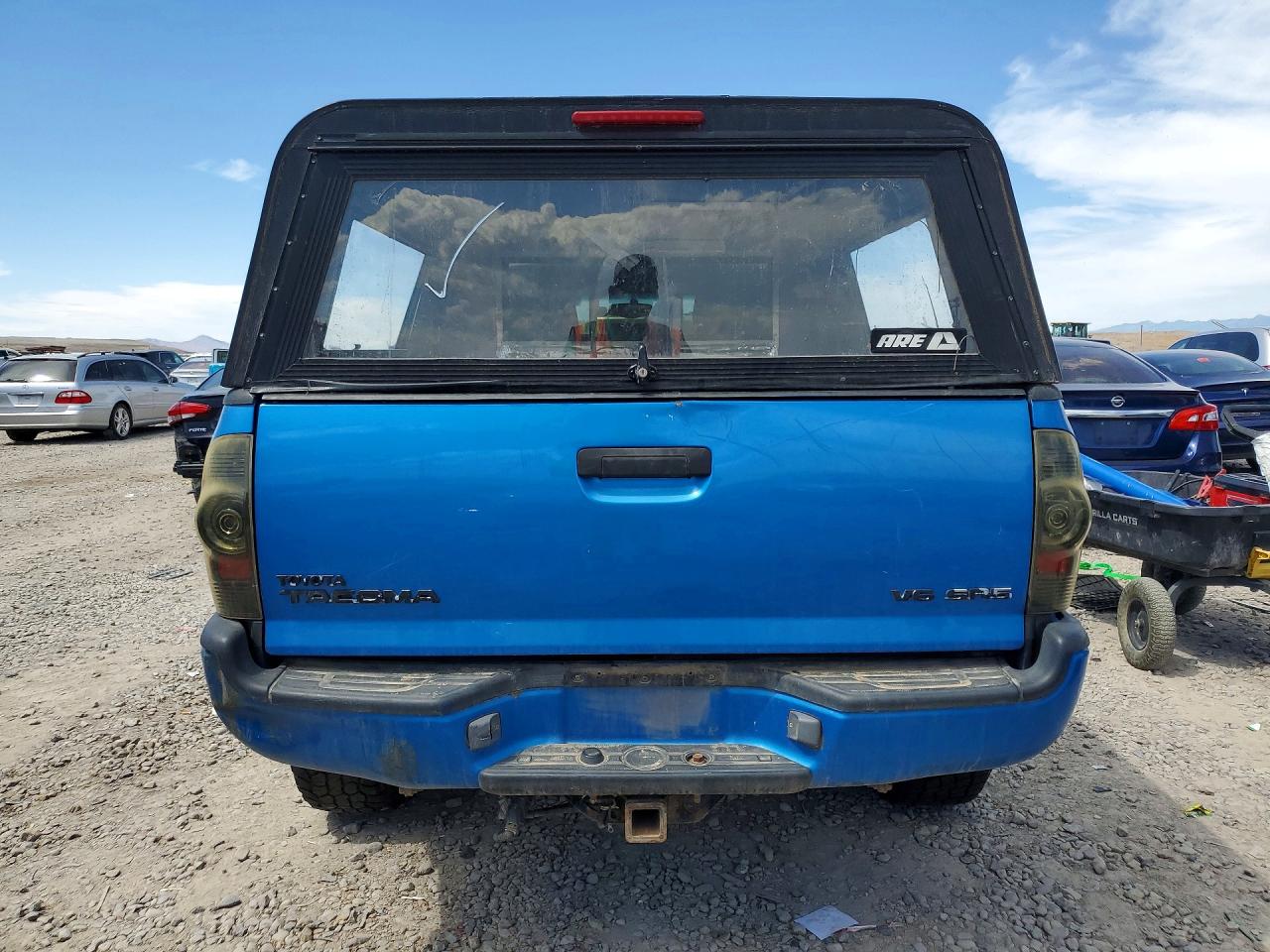 2005 Toyota Tacoma Double Cab Long Bed Blue vin: 5TEMU52N05Z092570