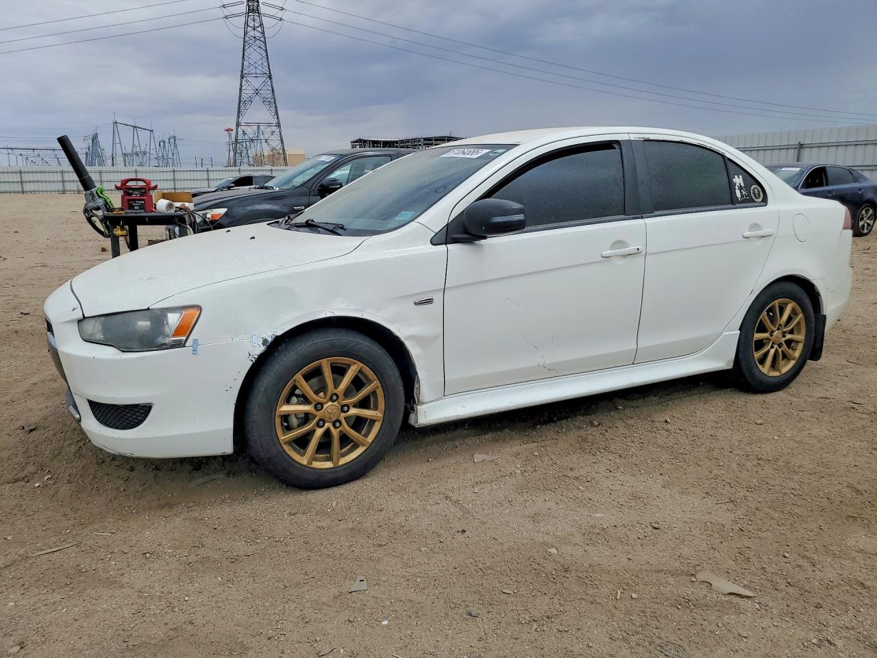2015 Mitsubishi Lancer Es White vin: JA32U2FU3FU009732