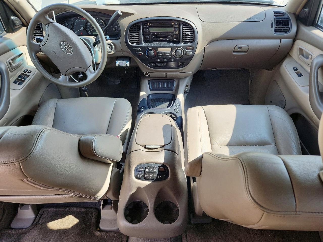 2007 Toyota Sequoia Sr5 Beige vin: 5TDBT44A47S290647