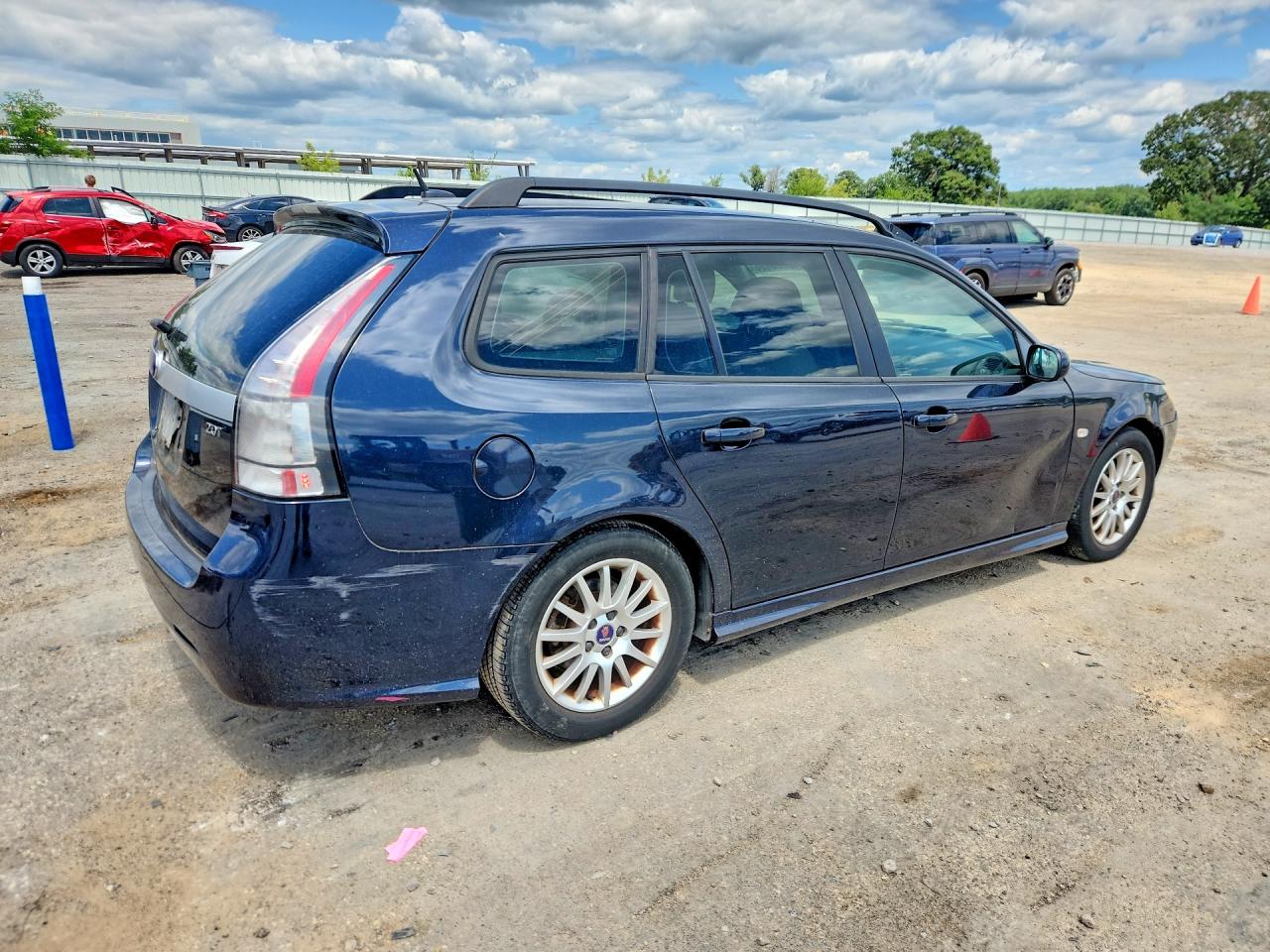 2008 Saab 9-3 2.0t Синий vin: YS3FB59Y981107234