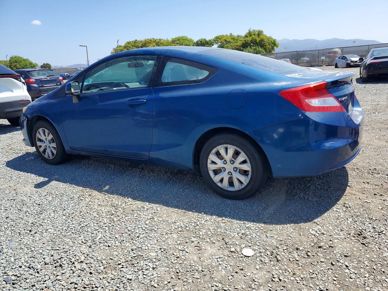 2012 Honda Civic Lx Blue vin: 2HGFG3B58CH520139