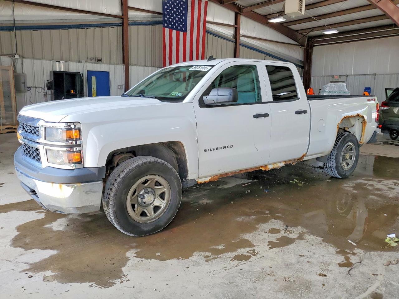 2014 Chevrolet Silverado K1500 White vin: 1GCVKPEH3EZ294441