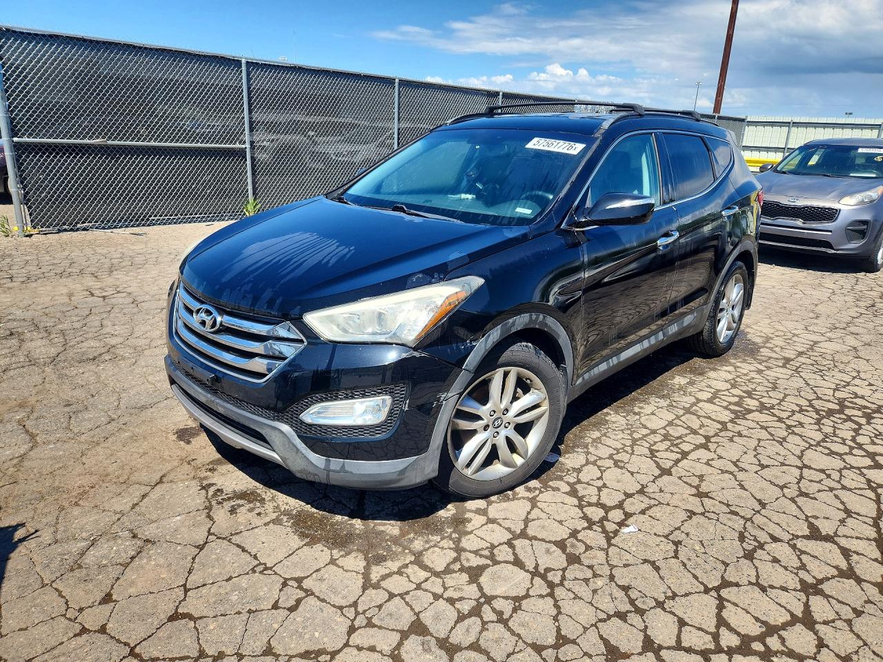2013 Hyundai Santa Fe Sport 2.0t Black vin: 5XYZUDLA8DG074015