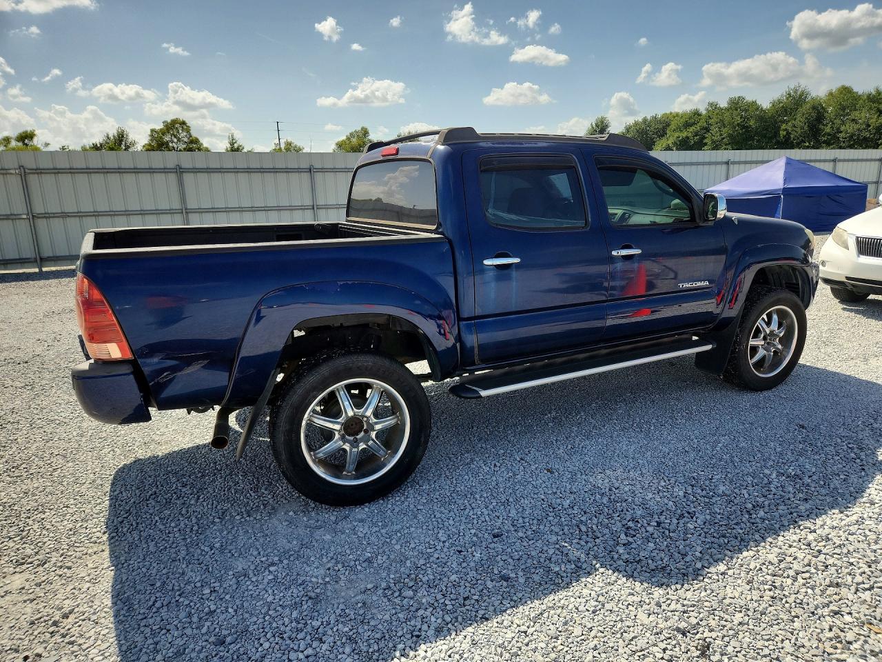 2007 Toyota Tacoma Double Cab Prerunner Blue vin: 3TMJU62N07M047539