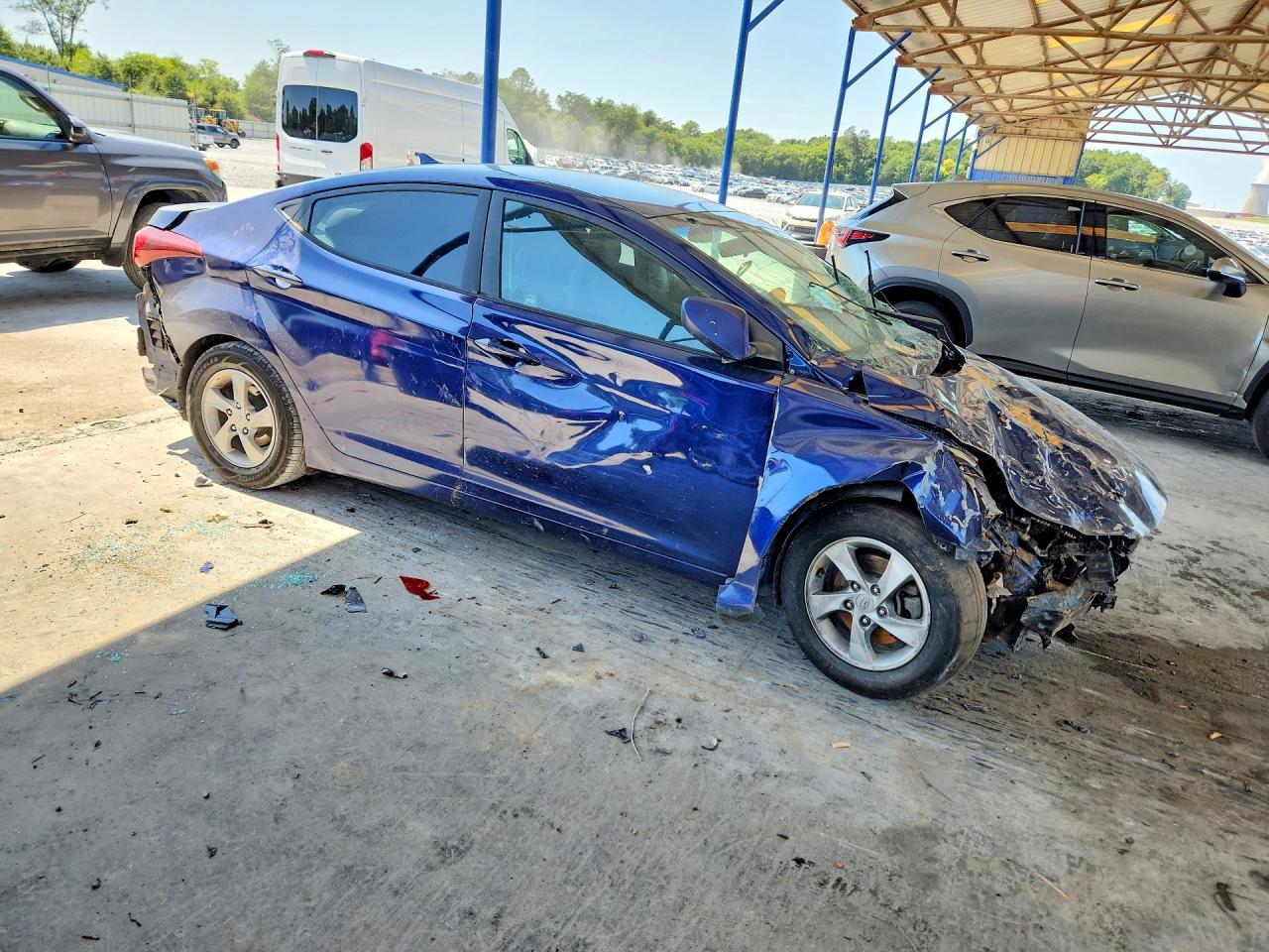 2015 Hyundai Elantra Se Синий vin: 5NPDH4AE1FH637387