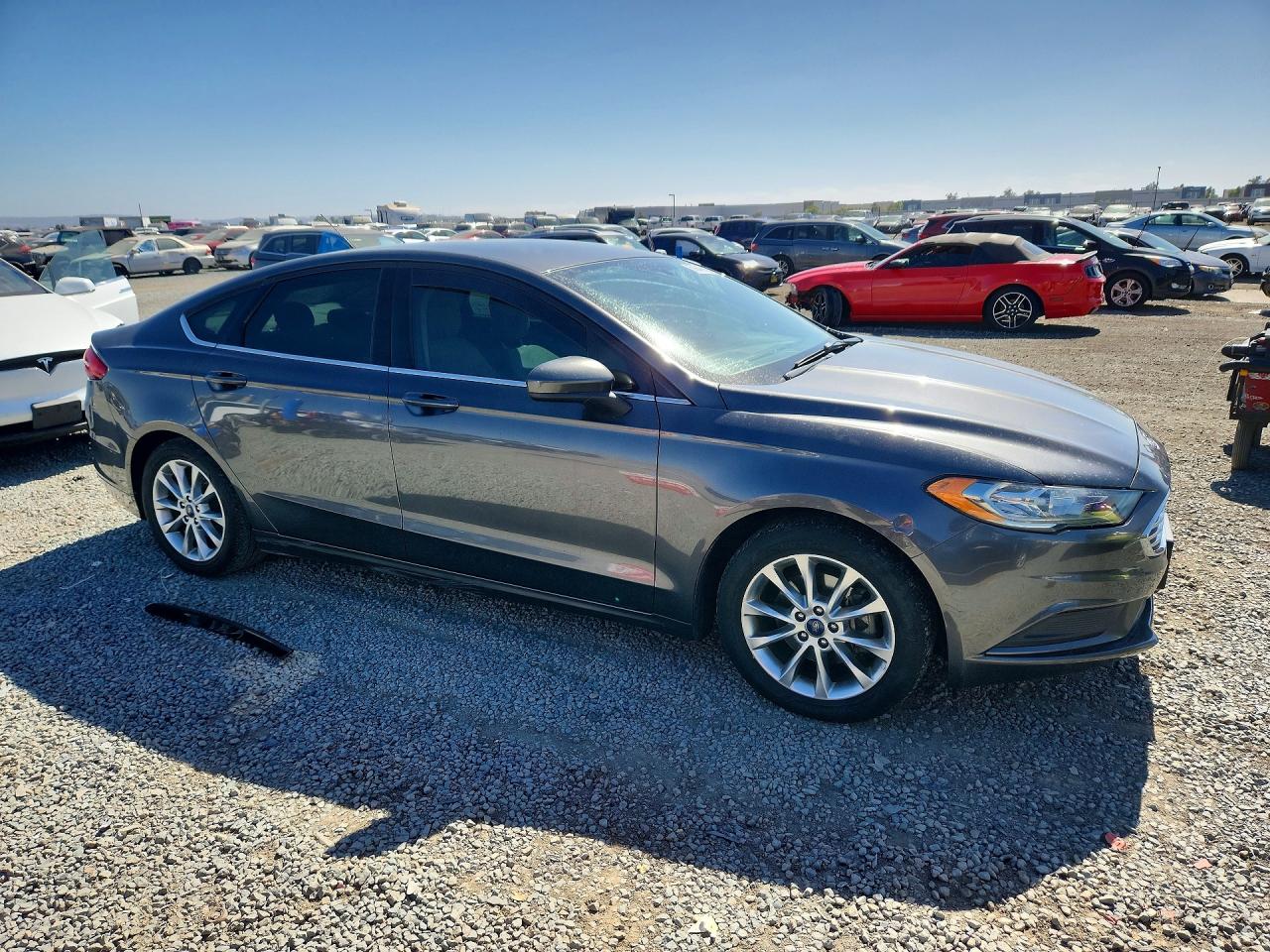 2017 Ford Fusion Se Silver vin: 3FA6P0HD2HR293401