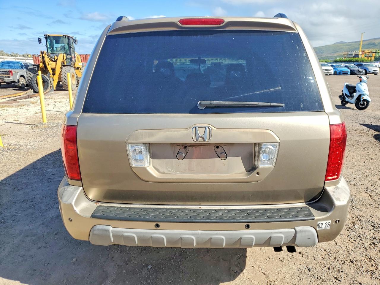 2005 Honda Pilot Exl Gold vin: 2HKYF18555H549050