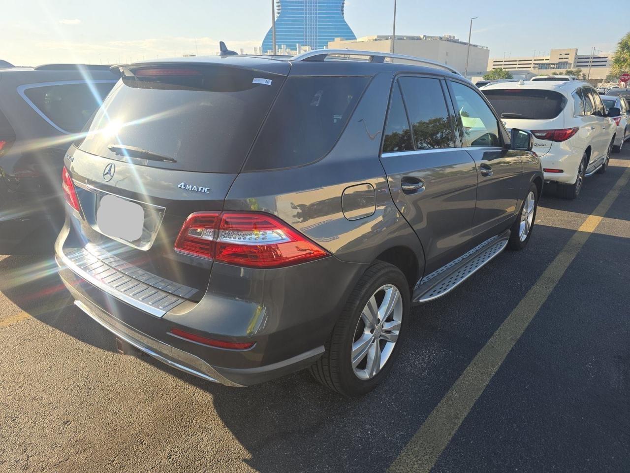 2013 Mercedes-benz Ml 350 4matic   Gray vin: 4JGDA5HB5DA202667