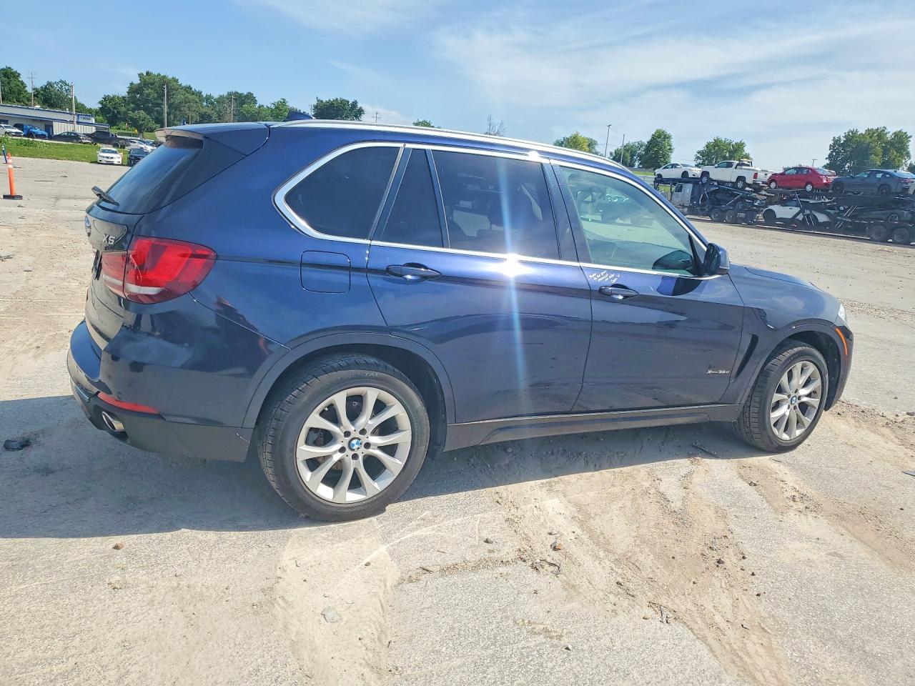 2014 Bmw X5 Xdrive35d Blue vin: 5UXKS4C53E0J94627
