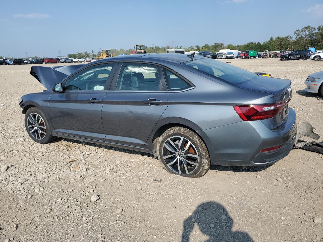 2026 Volkswagen Jetta Se Gray vin: 3VW7W7BU8TM013325 Damage: Left Rear Door, Dent(S) W/ Paint Dmg, 9 To 10 Inches