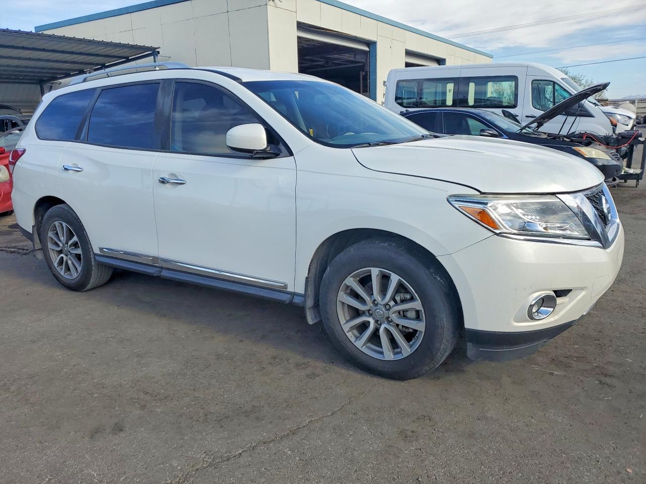 2014 Nissan Pathfinder Sl White vin: 5N1AR2MN4EC637700
