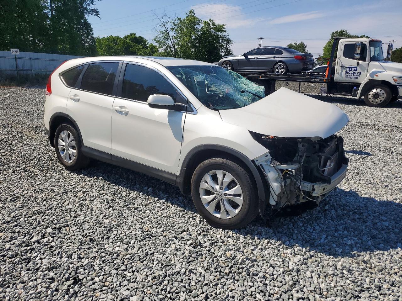 2012 Honda Cr-v Ex White vin: 5J6RM4H52CL042279
