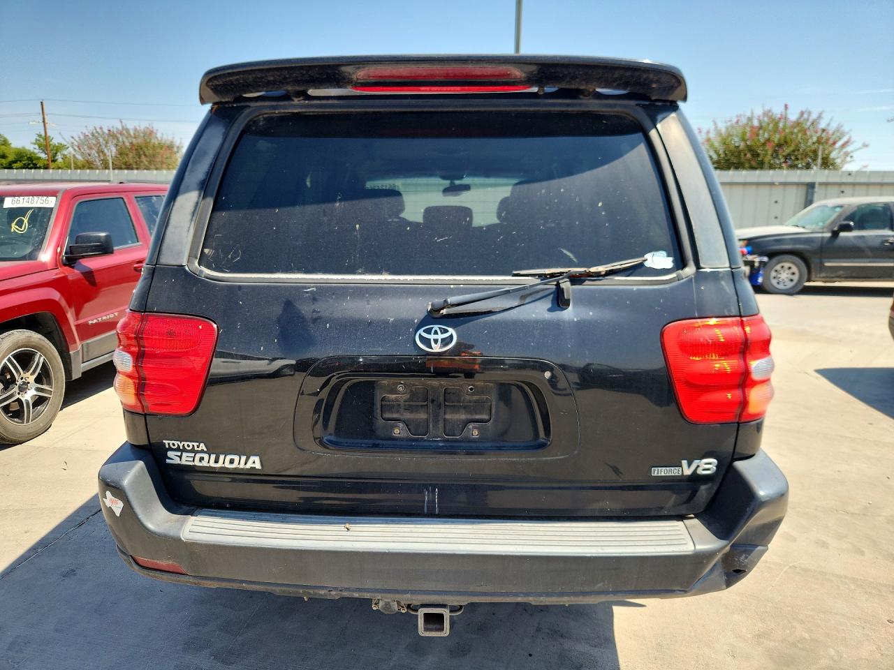 2003 Toyota Sequoia Limited Black vin: 5TDZT38A73S195089
