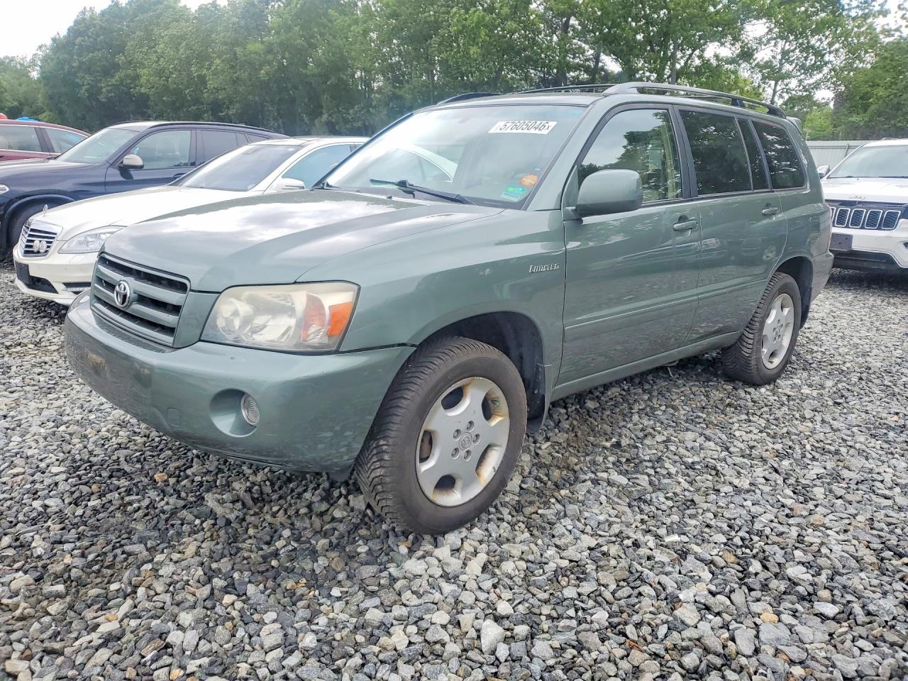 2005 Toyota Highlander Limited Green vin: JTEEP21A350111729