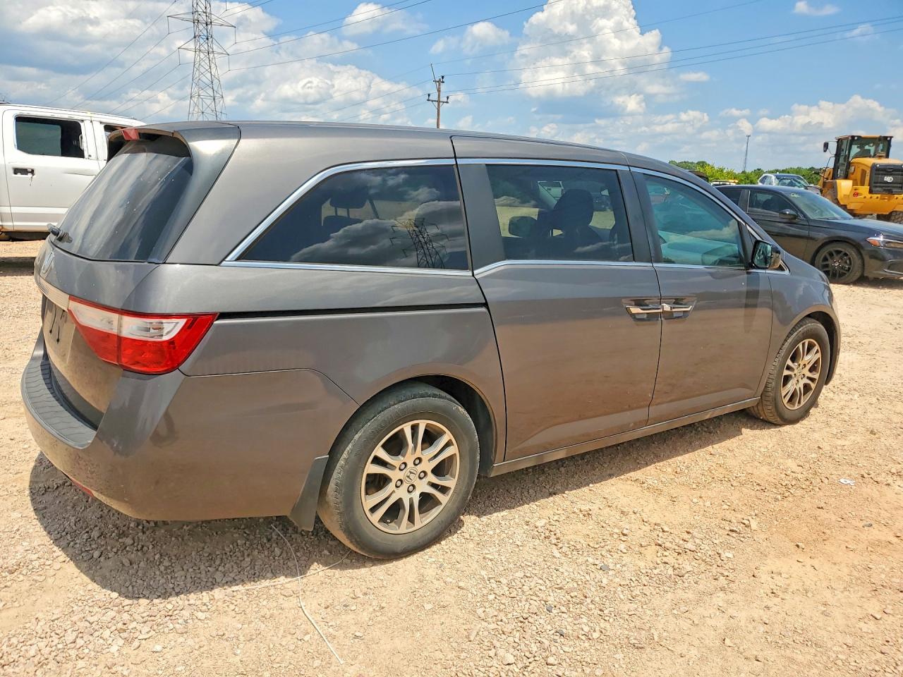 2013 Honda Odyssey Ex Gray vin: 5FNRL5H49DB072700