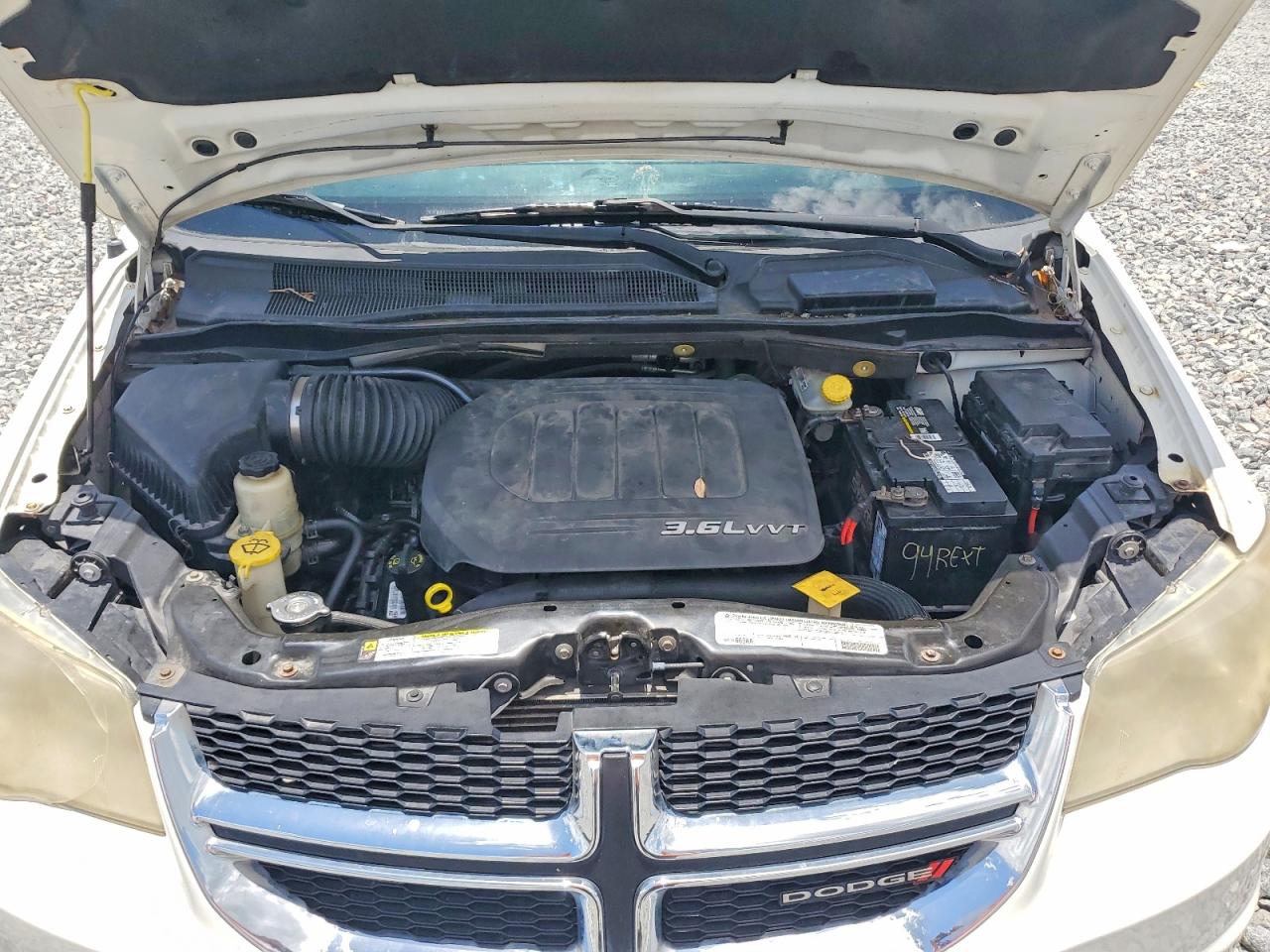 2012 Dodge Grand Caravan Se White vin: 2C4RDGBG8CR415110