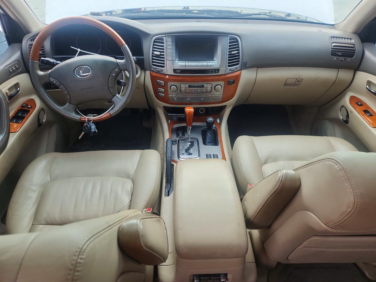 2007 Lexus Lx 470 White vin: JTJHT00W074020571