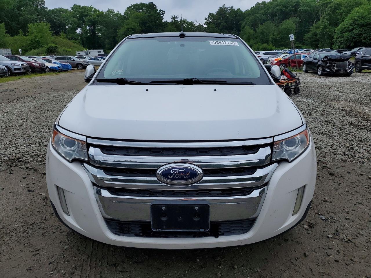 2013 Ford Edge Limited White vin: 2FMDK4KC4DBC72318