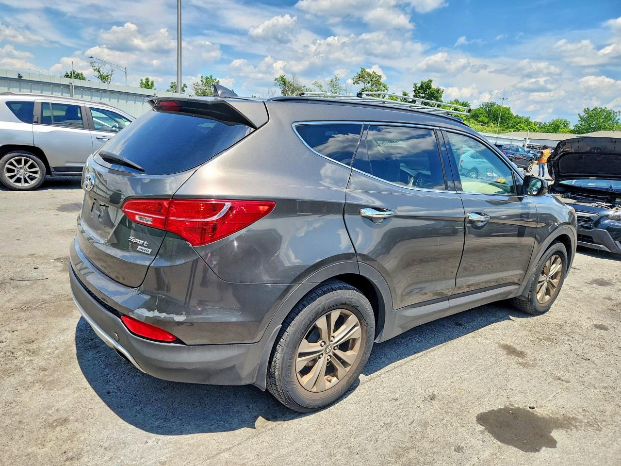 2014 Hyundai Santa Fe Sport 2.4l Brown vin: 5XYZUDLB6EG156013